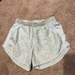 Under Armour athletic shorts blue w pattern